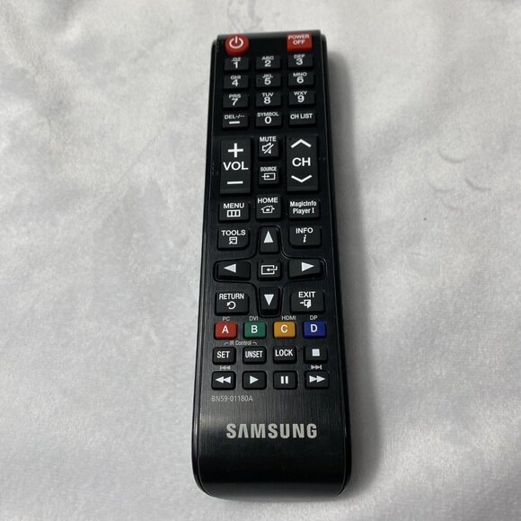 Samsung BN59-01180A TV Remote Control Replacement Black - Has Been Tested - Picture 1 of 9